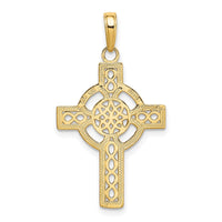 Load image into Gallery viewer, 14k Diamond-cut Celtic Cross Pendant
