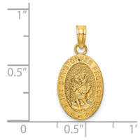 Load image into Gallery viewer, 14k Saint Christopher Medal Pendant
