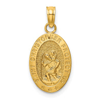 Load image into Gallery viewer, 14k Saint Christopher Medal Pendant

