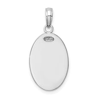 Load image into Gallery viewer, 14k White Gold Saint Christopher Medal Pendant
