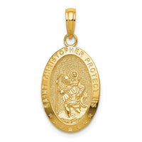 Load image into Gallery viewer, 14k Saint Christopher Medal Pendant

