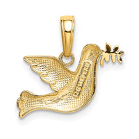 Load image into Gallery viewer, 14k Polished Dove Charm
