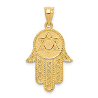 Load image into Gallery viewer, 14k Hamsa w/Star of David Charm
