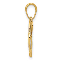 Load image into Gallery viewer, 14K Polished Moveable Heart Key and Heart Lock Charm
