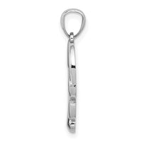 Load image into Gallery viewer, 14k White Gold Polished Small Infinity Heart Pendant
