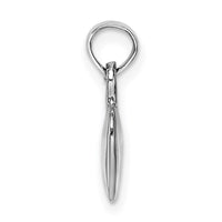 Load image into Gallery viewer, 14K White Gold Polished 3D Heart Pendant
