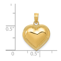 Load image into Gallery viewer, 14k Polished Domed Heart Pendant
