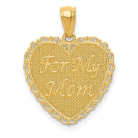 Load image into Gallery viewer, 14K Gold Reversible FOR MY MOM/ Thanks For Everything Pendant
