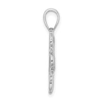 Load image into Gallery viewer, 14K White Gold Heart w/MOM Charm
