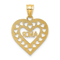 Load image into Gallery viewer, 14k AMOR  in Cut-out Heart Charm

