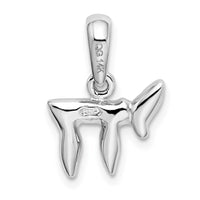Load image into Gallery viewer, 14k White Gold Chai (Life) Pendant
