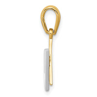 Load image into Gallery viewer, 14K Two-tone Star of David w/Shin Charm
