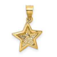 Load image into Gallery viewer, 14k Polished Small Star Pendant
