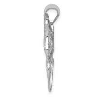 Load image into Gallery viewer, 14k White Gold Polished Large Butterfly Pendant
