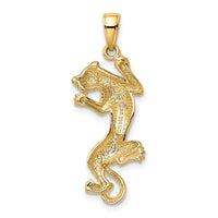 Load image into Gallery viewer, 14K Gold Polished Panther Pendant
