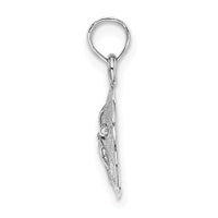 Load image into Gallery viewer, 14K White Gold Polished Sand Dollar Pendant
