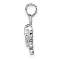 Load image into Gallery viewer, 14K White Gold Skull and Crossbones Pendant
