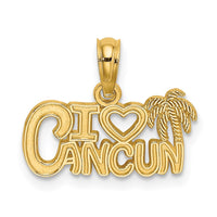 Load image into Gallery viewer, 14k I HEART CANCUN Cut-out Charm

