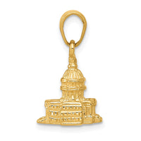 Load image into Gallery viewer, 14k 3D Washington D.C. Capital Building Pendant
