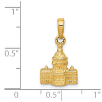 Load image into Gallery viewer, 14k 3D Washington D.C. Capital Building Pendant
