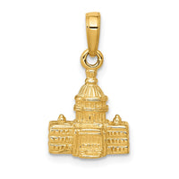 Load image into Gallery viewer, 14k 3D Washington D.C. Capital Building Pendant
