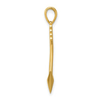 Load image into Gallery viewer, 14K Polished 3D Arrow Pendant
