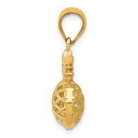 Load image into Gallery viewer, 14k Polished 3D Pineapple Pendant
