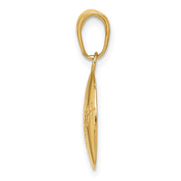 Load image into Gallery viewer, 14K Gold Polished Baseball Closed Back Pendant

