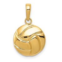 Load image into Gallery viewer, 14K Gold Polished Volleyball Pendant
