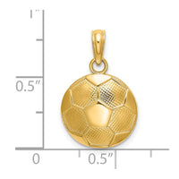 Load image into Gallery viewer, 14k Soccer Ball Charm
