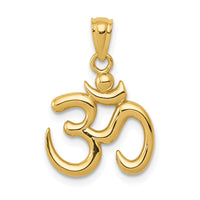 Load image into Gallery viewer, 14k Gold Polished Om Symbol Pendant

