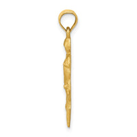 Load image into Gallery viewer, 14K Satin D/C Hockey Player Pendant

