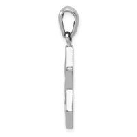 Load image into Gallery viewer, 14k White Gold Star of David Pendant
