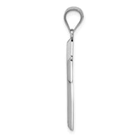 Load image into Gallery viewer, 14K White Gold Polished / Textured Cross Pendant
