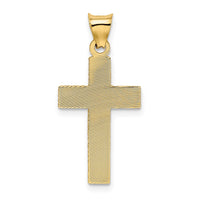 Load image into Gallery viewer, 14k Polished Satin and D/C Crucifix Pendant
