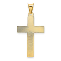 Load image into Gallery viewer, 14k Polished Satin and D/C Crucifix Pendant
