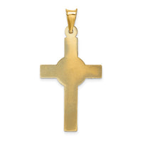Load image into Gallery viewer, 14k Polished Satin and D/C Crucifix Pendant
