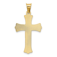 Load image into Gallery viewer, 14k Polished Satin and D/C Crucifix Pendant
