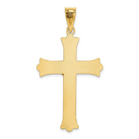 Load image into Gallery viewer, 14k Polished Satin and D/C Crucifix Pendant

