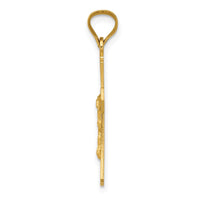 Load image into Gallery viewer, 14k Polished Satin and D/C Crucifix Pendant
