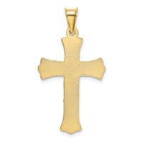 Load image into Gallery viewer, 14k Polished Satin and D/C Crucifix Pendant
