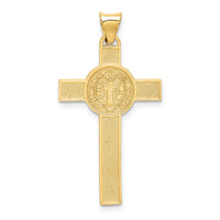 Load image into Gallery viewer, 14k Two-Tone St. Benedict Medal Crucifix Cross Pendant
