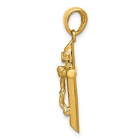 Load image into Gallery viewer, 14K Polished Crucifix Cross Pendant
