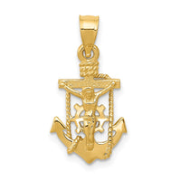 Load image into Gallery viewer, 14k Polished Mariner Crucifix Pendant
