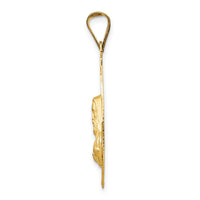 Load image into Gallery viewer, 14K w/Rose and White Rhodium D/C Sagrado Corazon Oval Pendant
