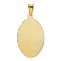 Load image into Gallery viewer, 14K w/Rose and White Rhodium D/C Sagrado Corazon Oval Pendant
