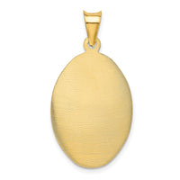 Load image into Gallery viewer, 14K Polished D/C Sagrado Corazon Oval Pendant
