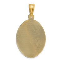 Load image into Gallery viewer, 14K Polished D/C Sagrado Corazon Oval Pendant
