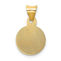Load image into Gallery viewer, 14K Polished D/C Sagrado Corazon Circle Pendant
