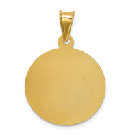 Load image into Gallery viewer, 14K Polished D/C Sagrado Corazon Circle Pendant
